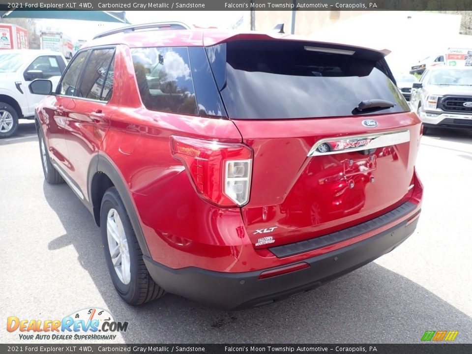 2021 Ford Explorer XLT 4WD Carbonized Gray Metallic / Sandstone Photo #6