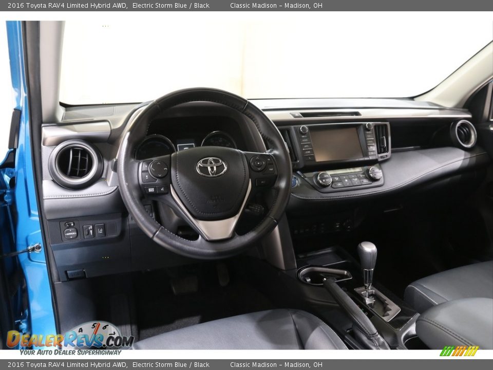 2016 Toyota RAV4 Limited Hybrid AWD Electric Storm Blue / Black Photo #6