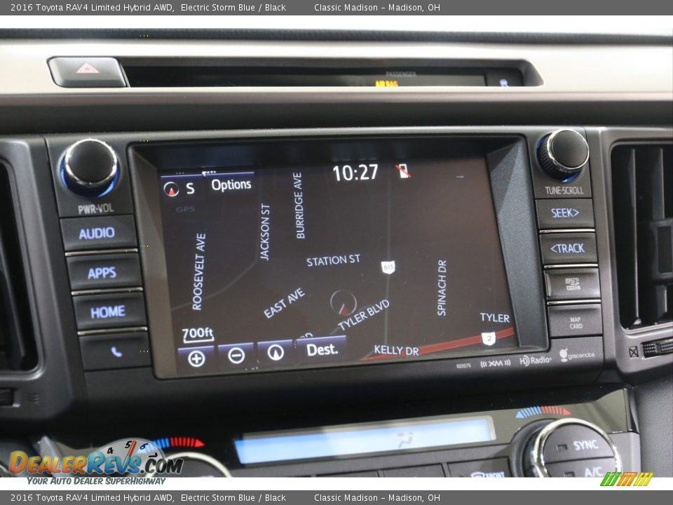 2016 Toyota RAV4 Limited Hybrid AWD Electric Storm Blue / Black Photo #10