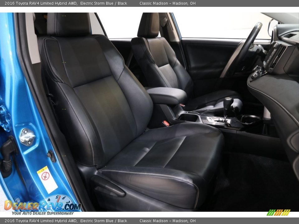 2016 Toyota RAV4 Limited Hybrid AWD Electric Storm Blue / Black Photo #13