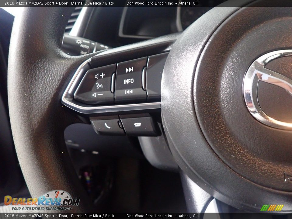 2018 Mazda MAZDA3 Sport 4 Door Eternal Blue Mica / Black Photo #27