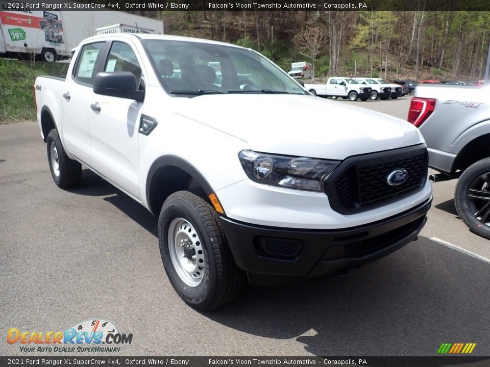 2021 Ford Ranger XL SuperCrew 4x4 Oxford White / Ebony Photo #3