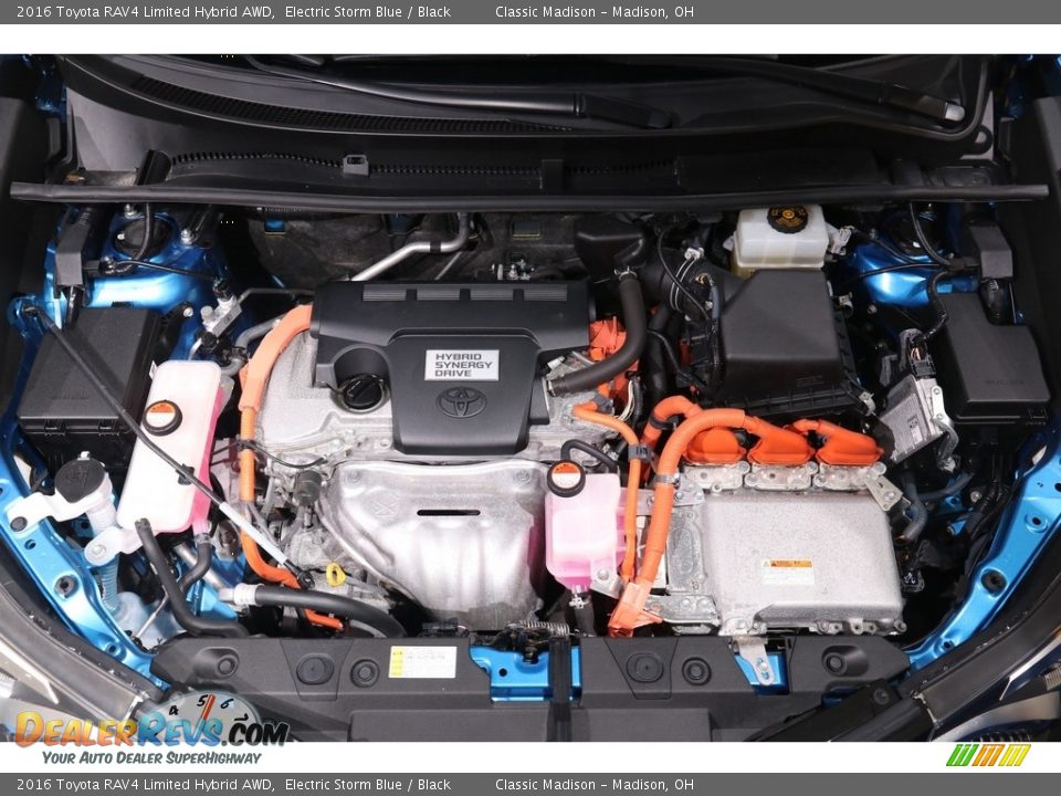 2016 Toyota RAV4 Limited Hybrid AWD Electric Storm Blue / Black Photo #17
