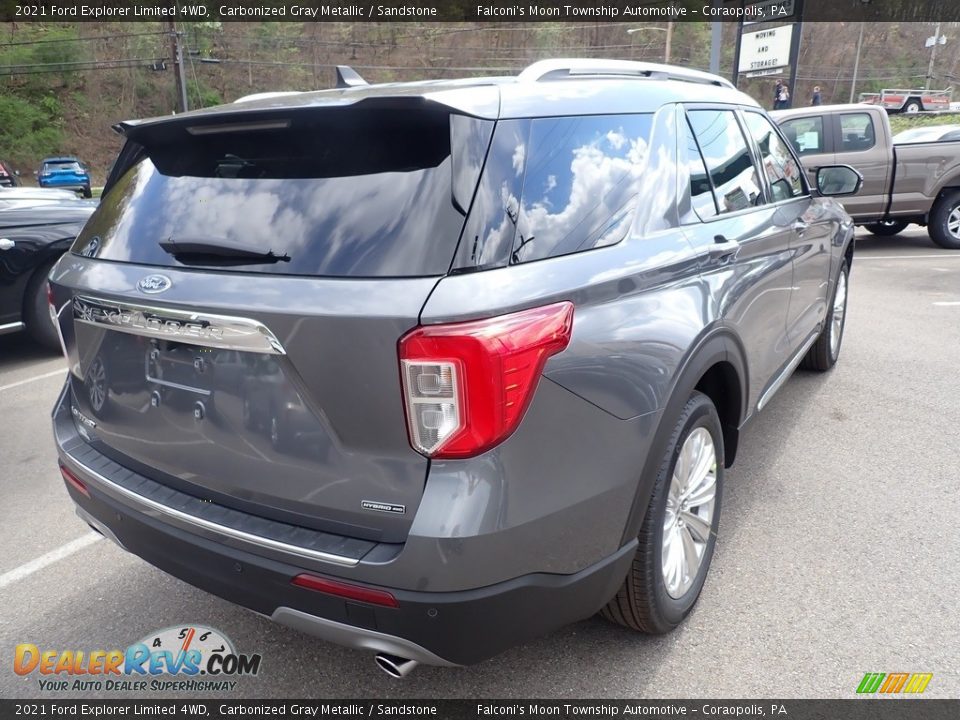 2021 Ford Explorer Limited 4WD Carbonized Gray Metallic / Sandstone Photo #2