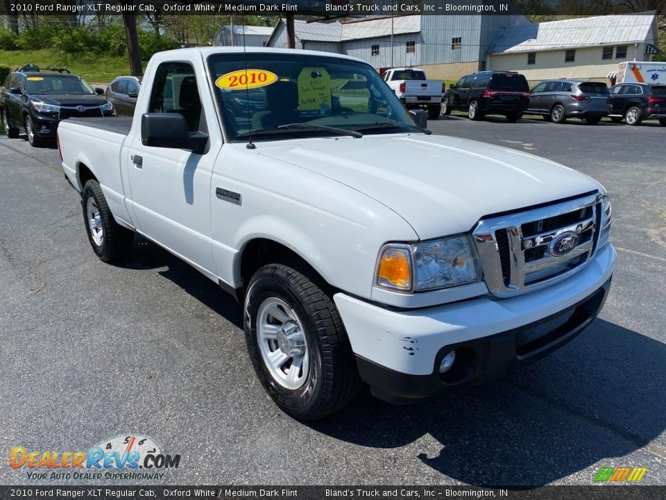 2010 Ford Ranger XLT Regular Cab Oxford White / Medium Dark Flint Photo #4