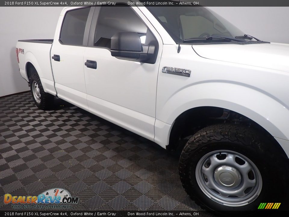 2018 Ford F150 XL SuperCrew 4x4 Oxford White / Earth Gray Photo #4