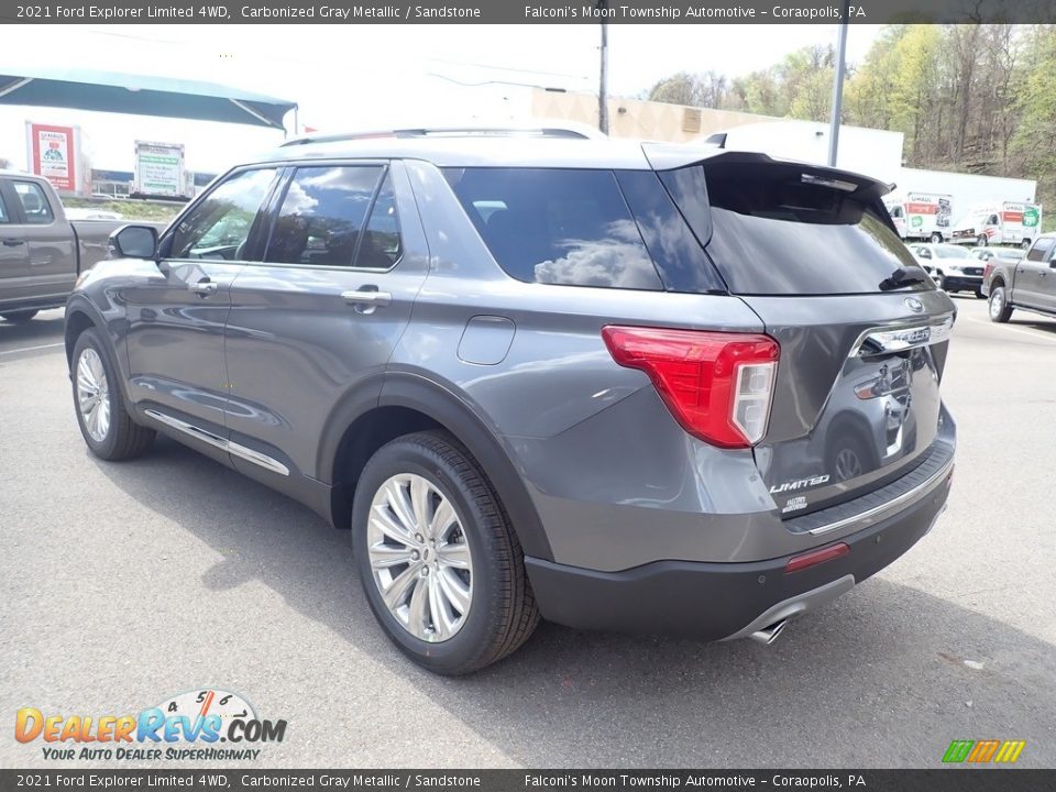 2021 Ford Explorer Limited 4WD Carbonized Gray Metallic / Sandstone Photo #6