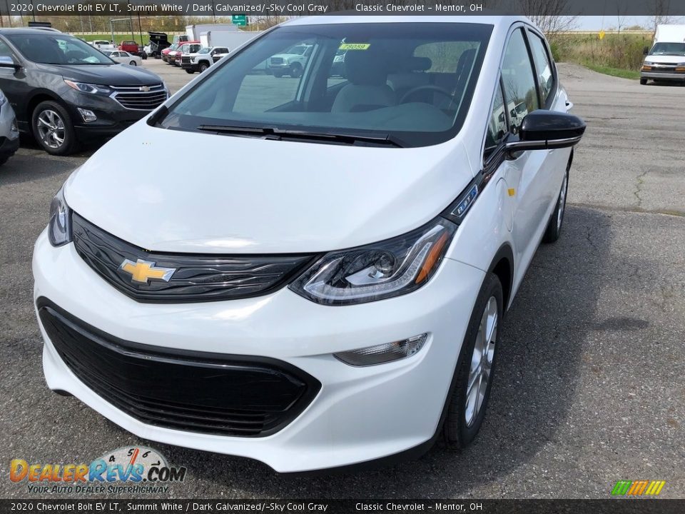 2020 Chevrolet Bolt EV LT Summit White / Dark Galvanized/­Sky Cool Gray Photo #1