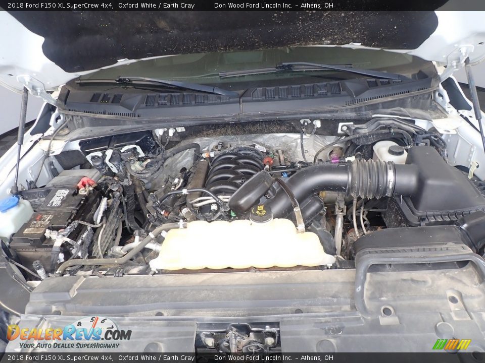 2018 Ford F150 XL SuperCrew 4x4 Oxford White / Earth Gray Photo #7