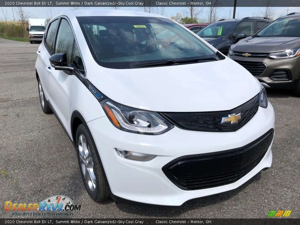 2020 Chevrolet Bolt EV LT Summit White / Dark Galvanized/­Sky Cool Gray Photo #2