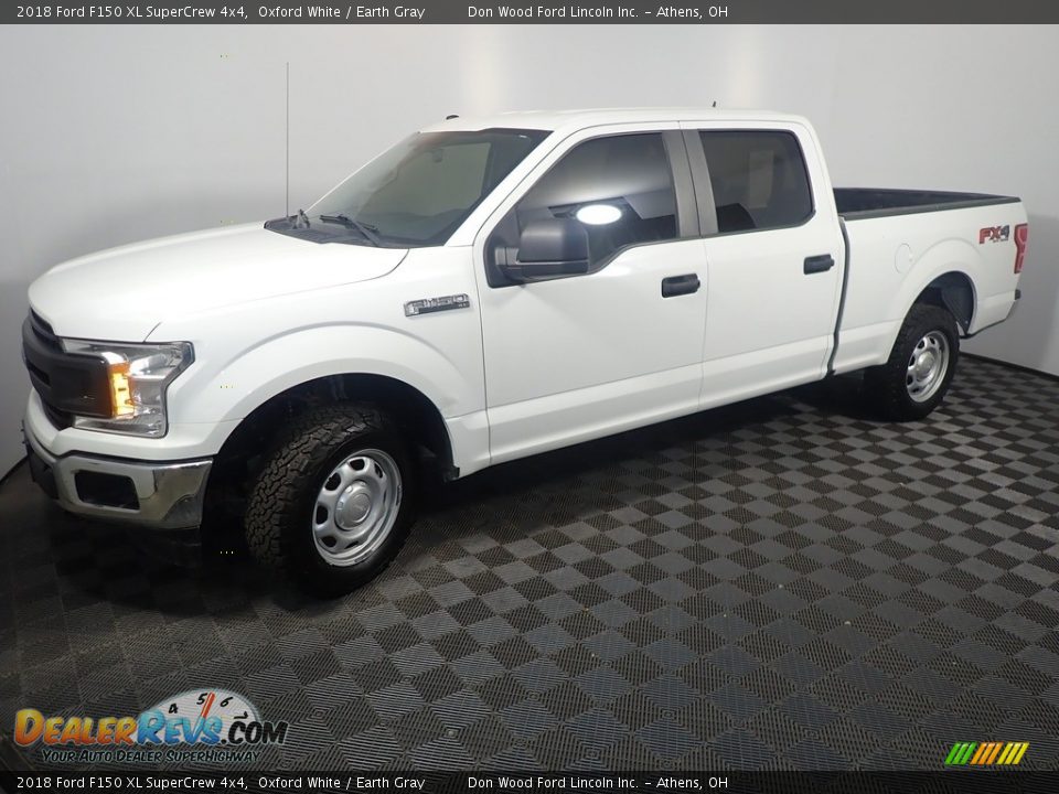 2018 Ford F150 XL SuperCrew 4x4 Oxford White / Earth Gray Photo #9