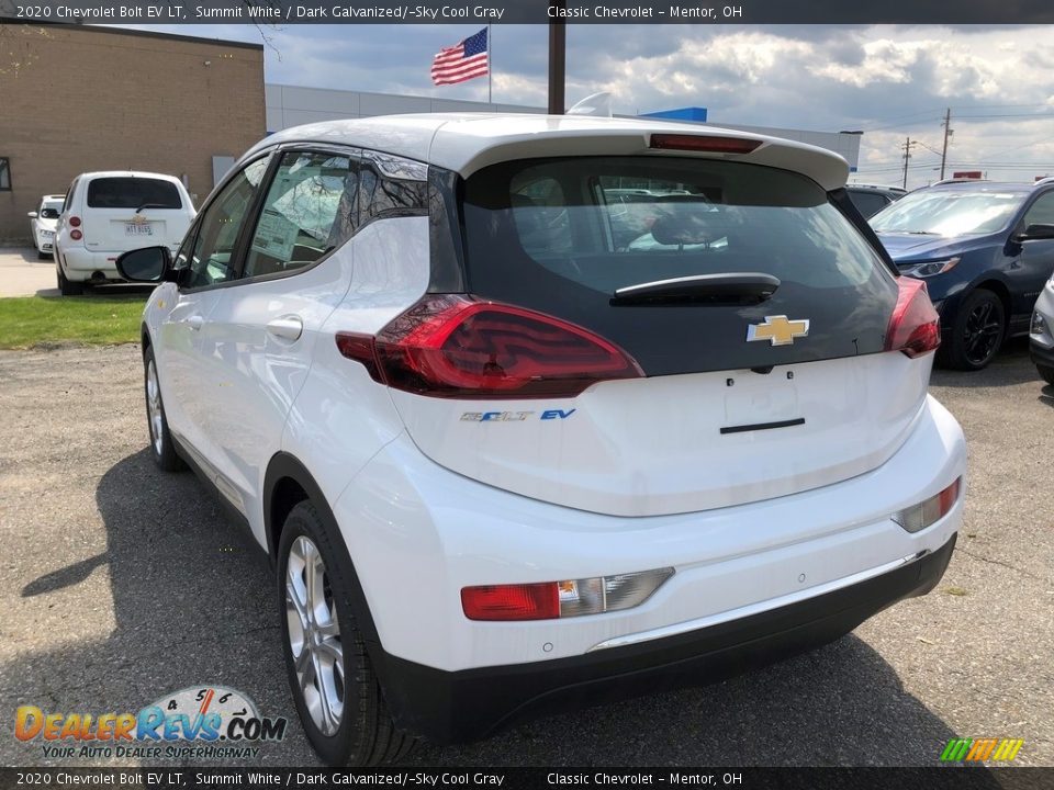 2020 Chevrolet Bolt EV LT Summit White / Dark Galvanized/­Sky Cool Gray Photo #4