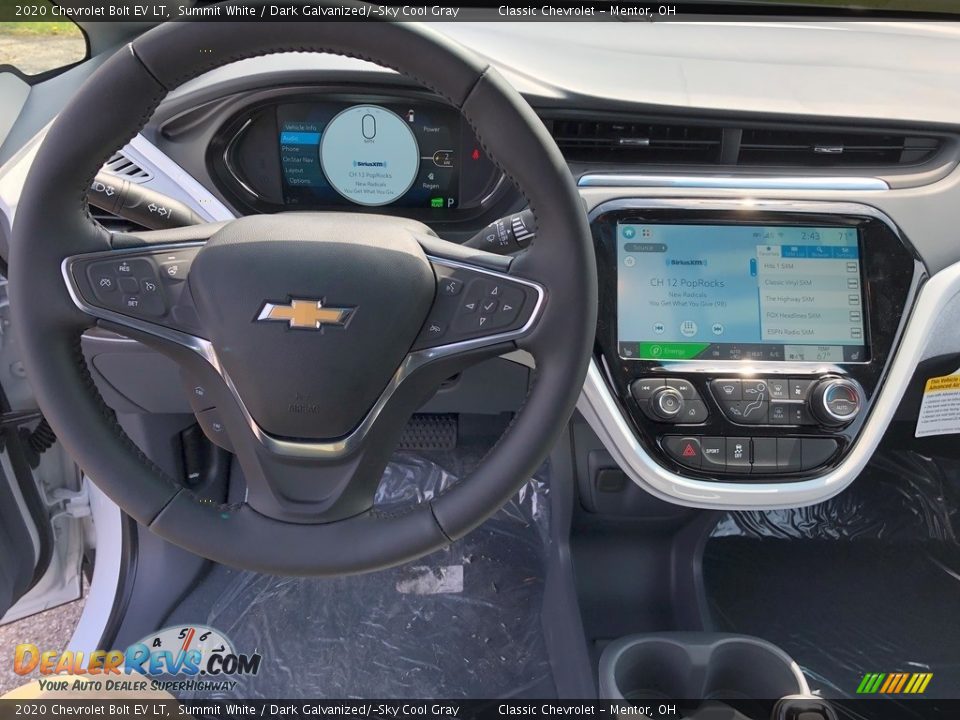 2020 Chevrolet Bolt EV LT Summit White / Dark Galvanized/­Sky Cool Gray Photo #7