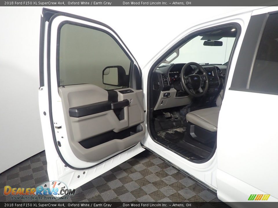 2018 Ford F150 XL SuperCrew 4x4 Oxford White / Earth Gray Photo #16