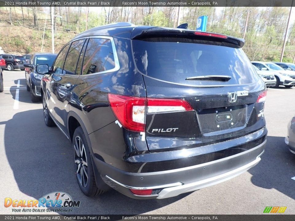 2021 Honda Pilot Touring AWD Crystal Black Pearl / Black Photo #3