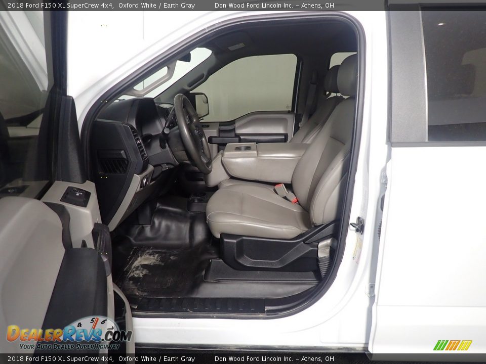 2018 Ford F150 XL SuperCrew 4x4 Oxford White / Earth Gray Photo #18