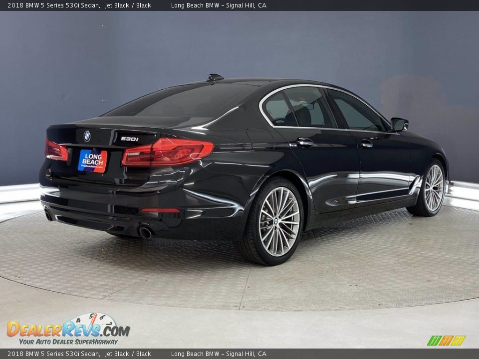 2018 BMW 5 Series 530i Sedan Jet Black / Black Photo #5