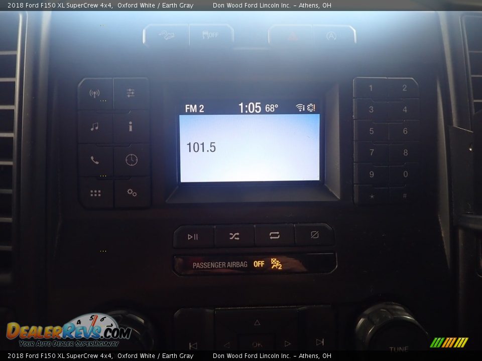 2018 Ford F150 XL SuperCrew 4x4 Oxford White / Earth Gray Photo #22