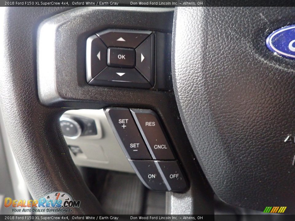 2018 Ford F150 XL SuperCrew 4x4 Oxford White / Earth Gray Photo #25