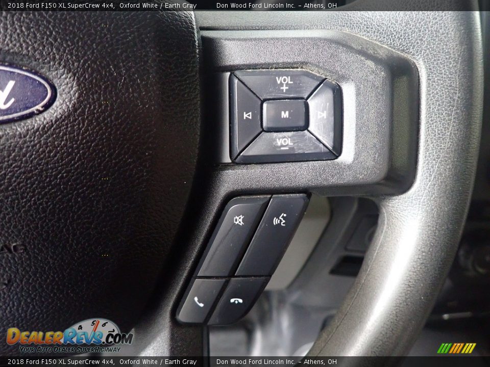 2018 Ford F150 XL SuperCrew 4x4 Oxford White / Earth Gray Photo #26