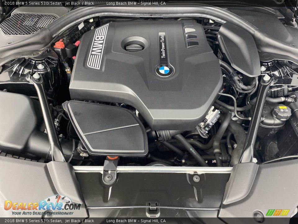 2018 BMW 5 Series 530i Sedan Jet Black / Black Photo #12