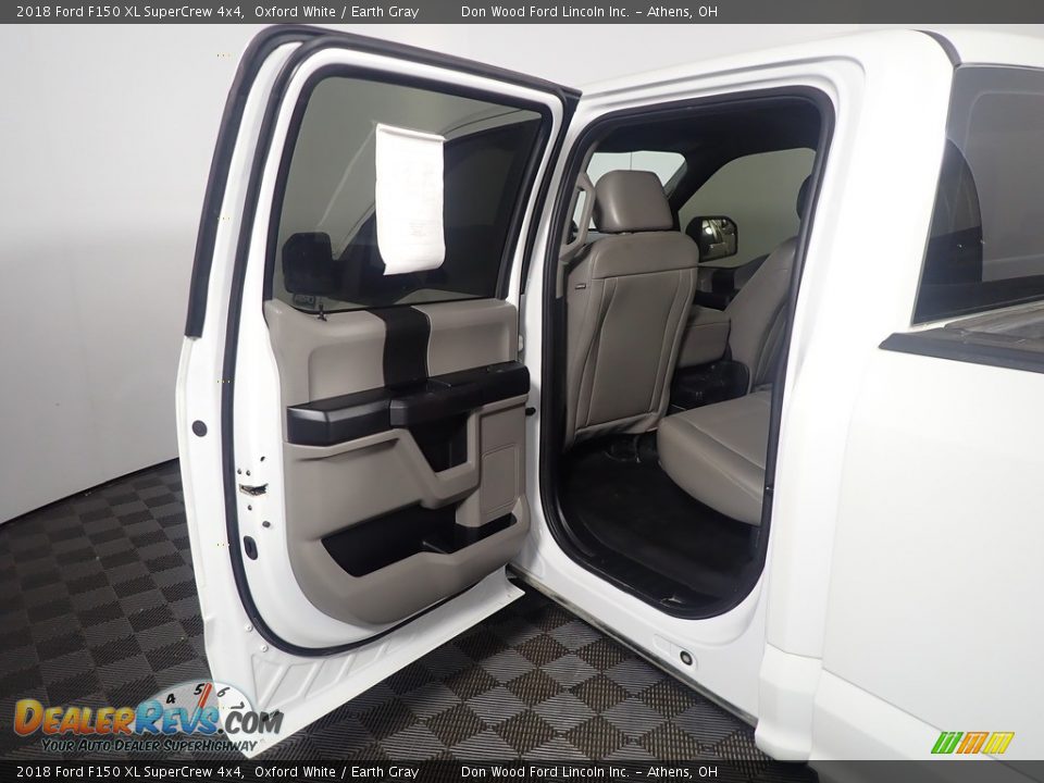 2018 Ford F150 XL SuperCrew 4x4 Oxford White / Earth Gray Photo #30