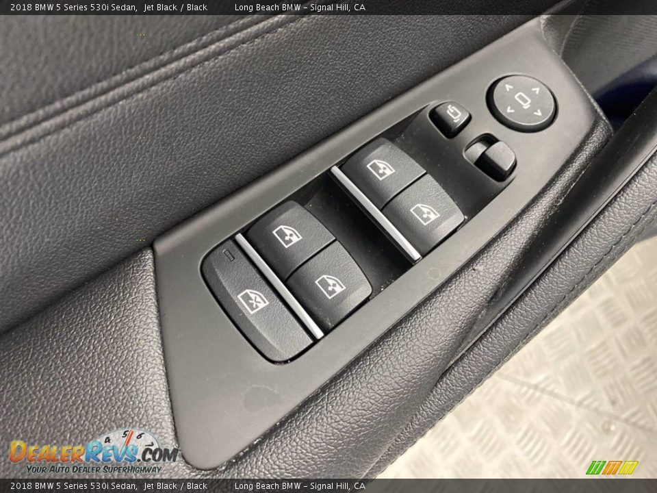2018 BMW 5 Series 530i Sedan Jet Black / Black Photo #14