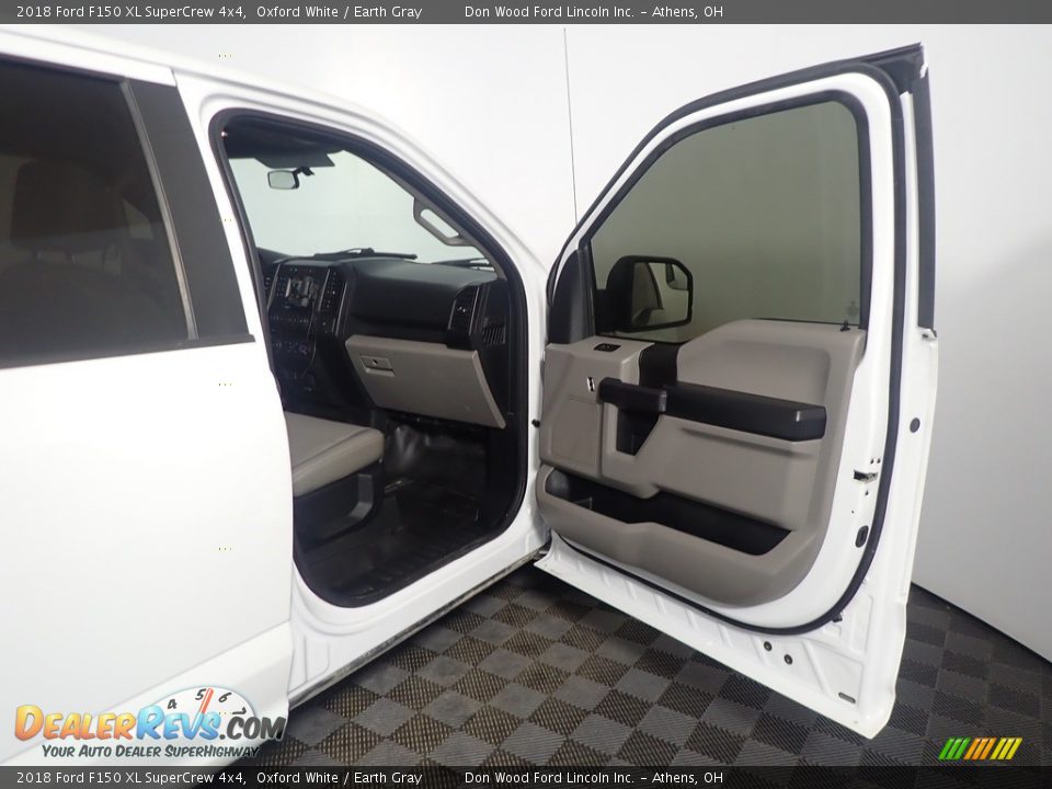 2018 Ford F150 XL SuperCrew 4x4 Oxford White / Earth Gray Photo #34