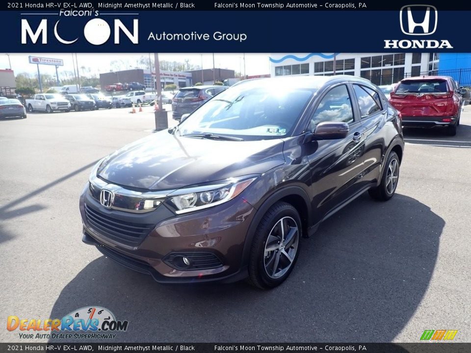 2021 Honda HR-V EX-L AWD Midnight Amethyst Metallic / Black Photo #1