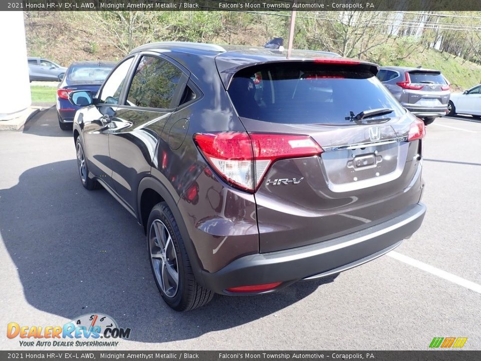 2021 Honda HR-V EX-L AWD Midnight Amethyst Metallic / Black Photo #2