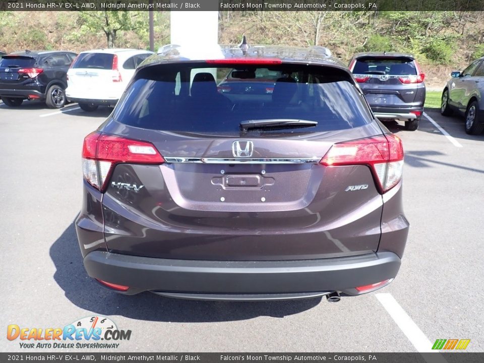 2021 Honda HR-V EX-L AWD Midnight Amethyst Metallic / Black Photo #3