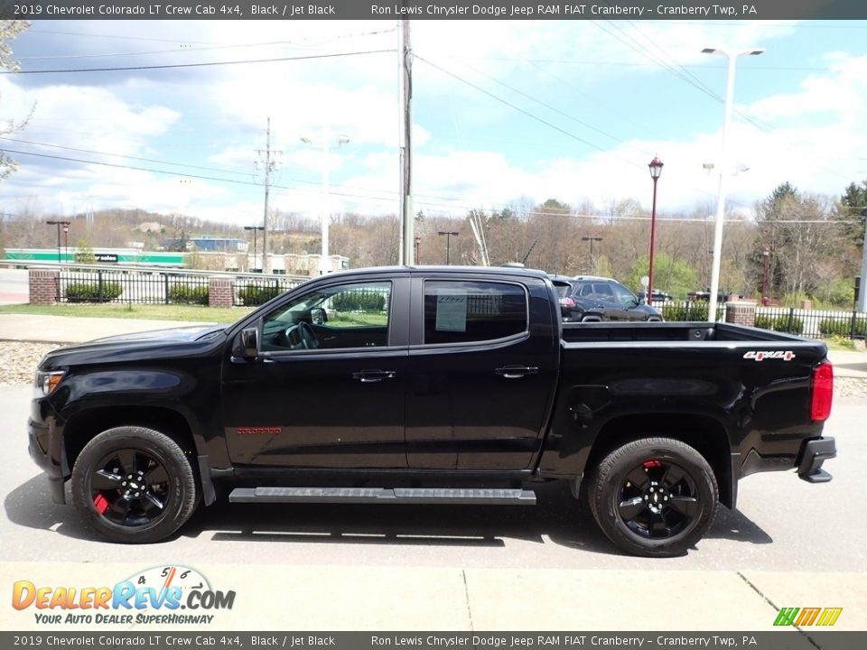 2019 Chevrolet Colorado LT Crew Cab 4x4 Black / Jet Black Photo #5