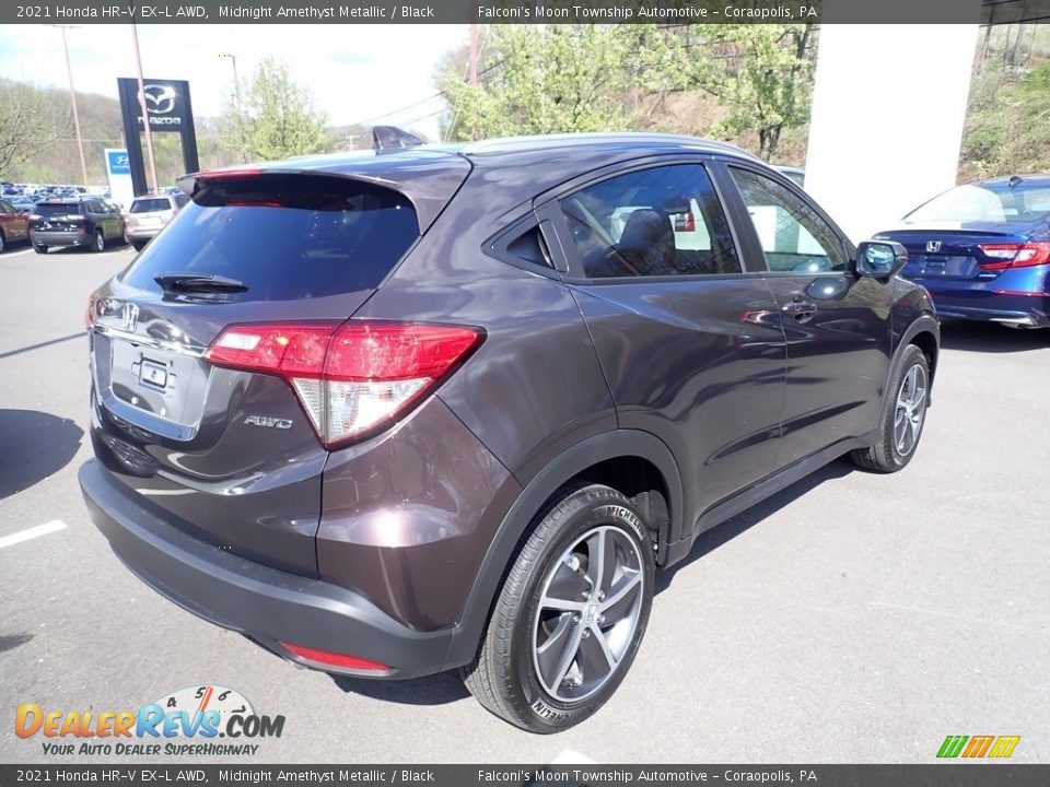 2021 Honda HR-V EX-L AWD Midnight Amethyst Metallic / Black Photo #4