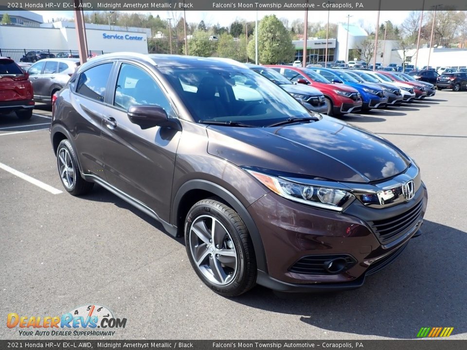 2021 Honda HR-V EX-L AWD Midnight Amethyst Metallic / Black Photo #5