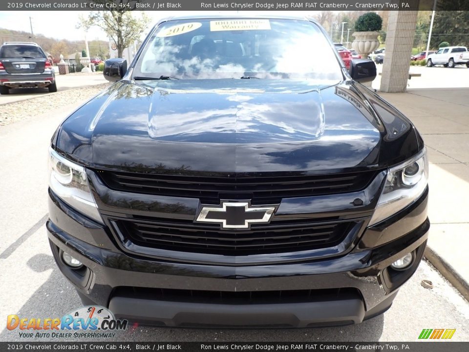 2019 Chevrolet Colorado LT Crew Cab 4x4 Black / Jet Black Photo #7