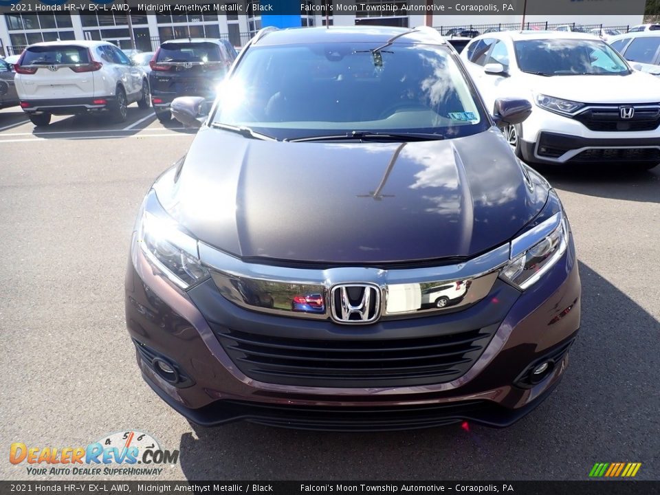 2021 Honda HR-V EX-L AWD Midnight Amethyst Metallic / Black Photo #6