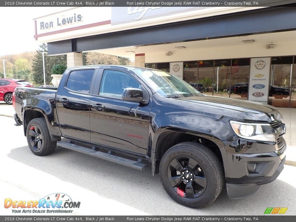 2019 Chevrolet Colorado LT Crew Cab 4x4 Black / Jet Black Photo #8