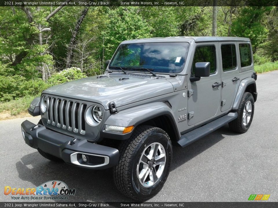 2021 Jeep Wrangler Unlimited Sahara 4x4 Sting-Gray / Black Photo #2