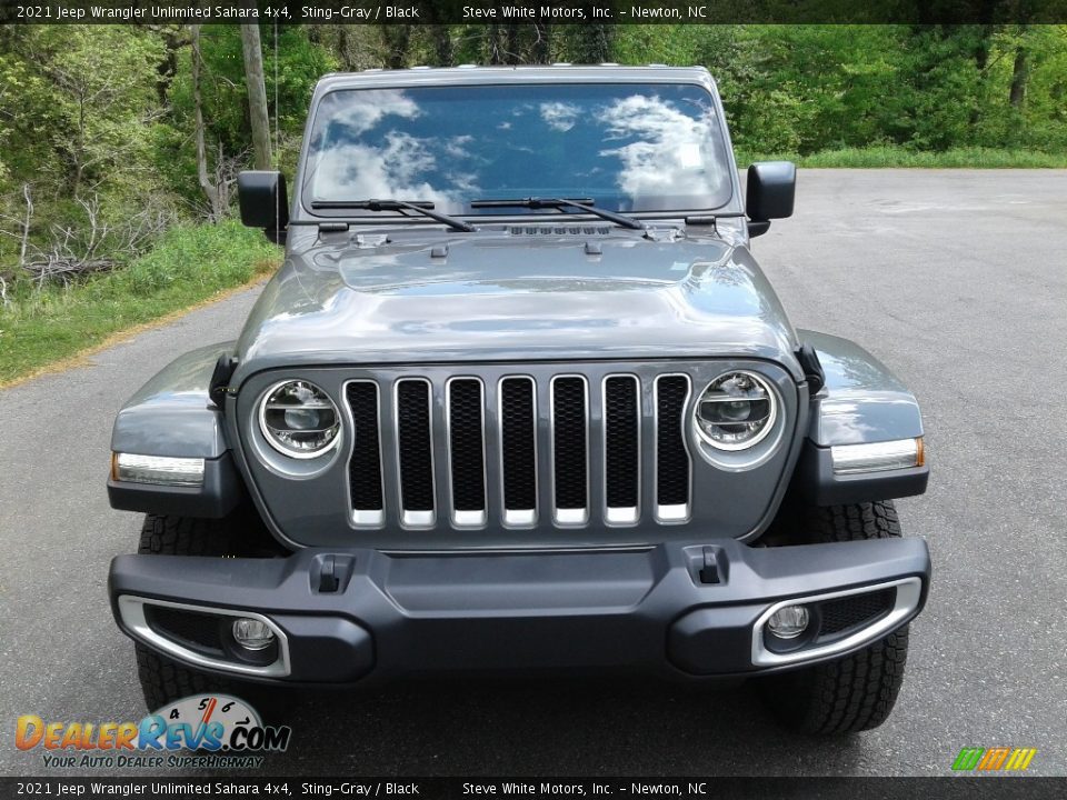 2021 Jeep Wrangler Unlimited Sahara 4x4 Sting-Gray / Black Photo #3