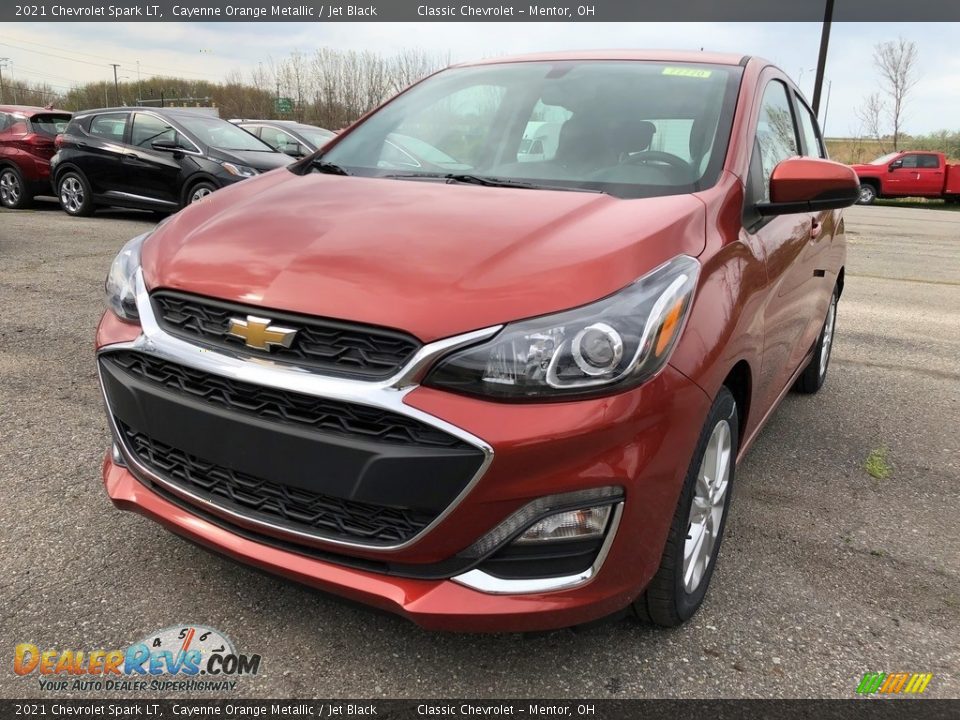 2021 Chevrolet Spark LT Cayenne Orange Metallic / Jet Black Photo #1