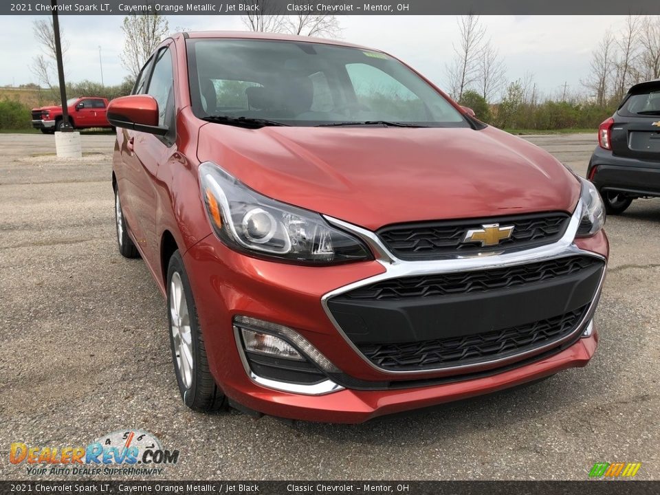 2021 Chevrolet Spark LT Cayenne Orange Metallic / Jet Black Photo #2