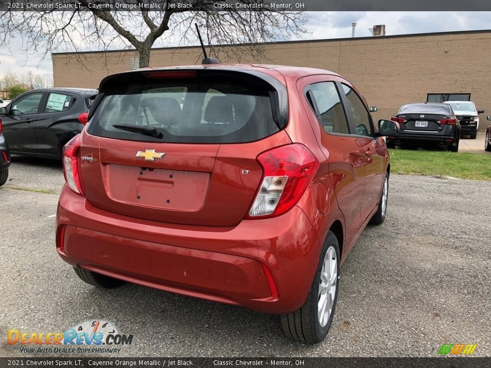 2021 Chevrolet Spark LT Cayenne Orange Metallic / Jet Black Photo #3