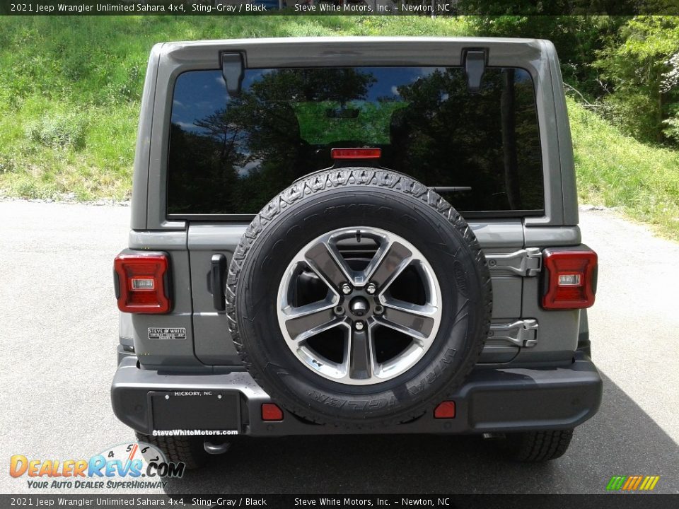 2021 Jeep Wrangler Unlimited Sahara 4x4 Sting-Gray / Black Photo #7