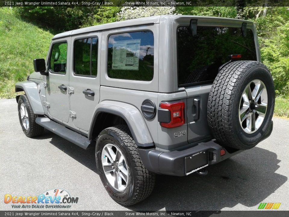 2021 Jeep Wrangler Unlimited Sahara 4x4 Sting-Gray / Black Photo #8