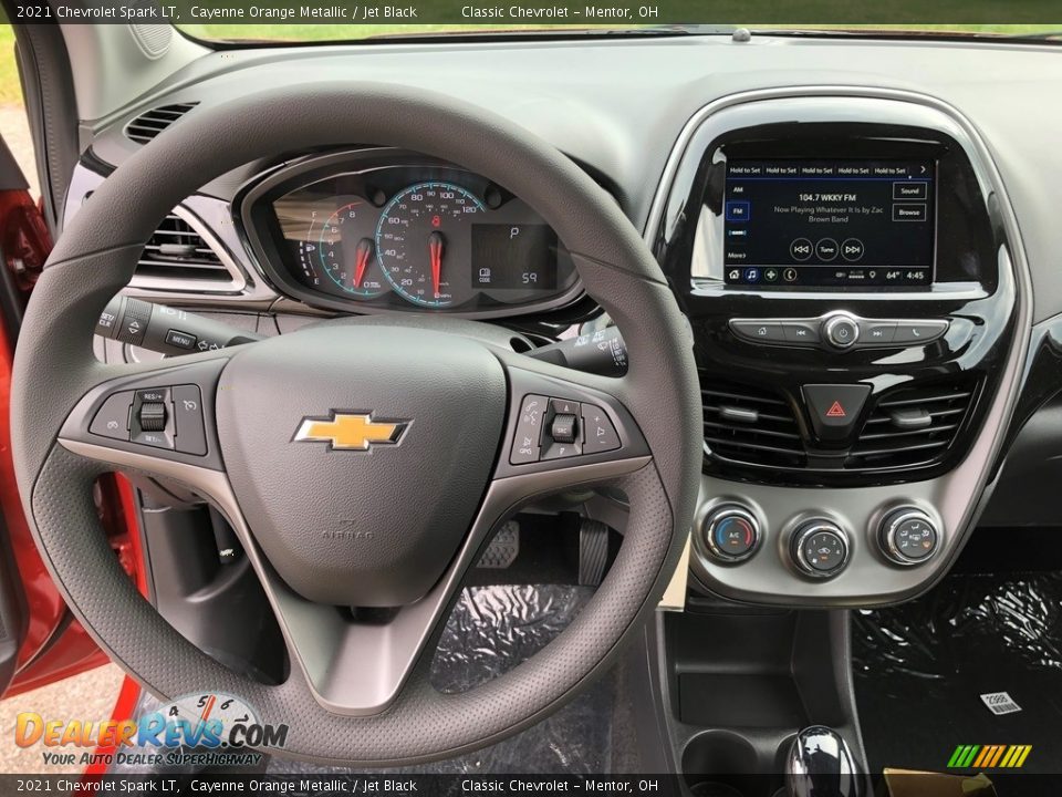 2021 Chevrolet Spark LT Cayenne Orange Metallic / Jet Black Photo #7