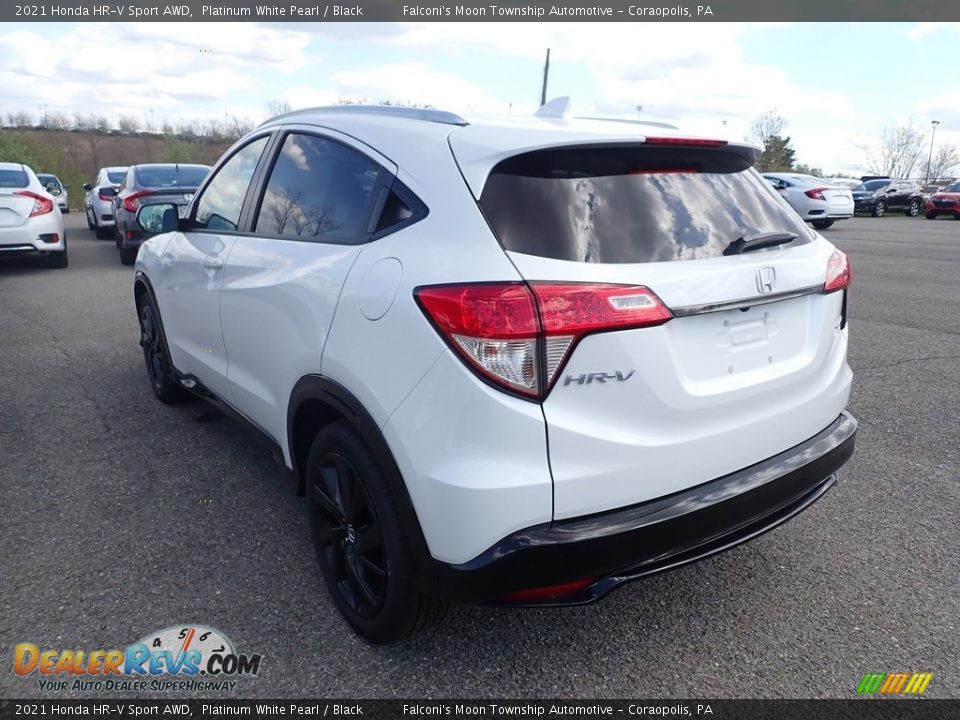 2021 Honda HR-V Sport AWD Platinum White Pearl / Black Photo #2