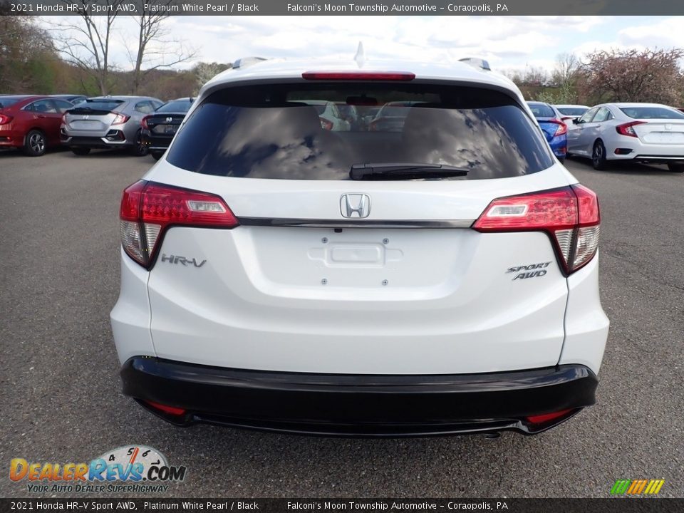 2021 Honda HR-V Sport AWD Platinum White Pearl / Black Photo #3