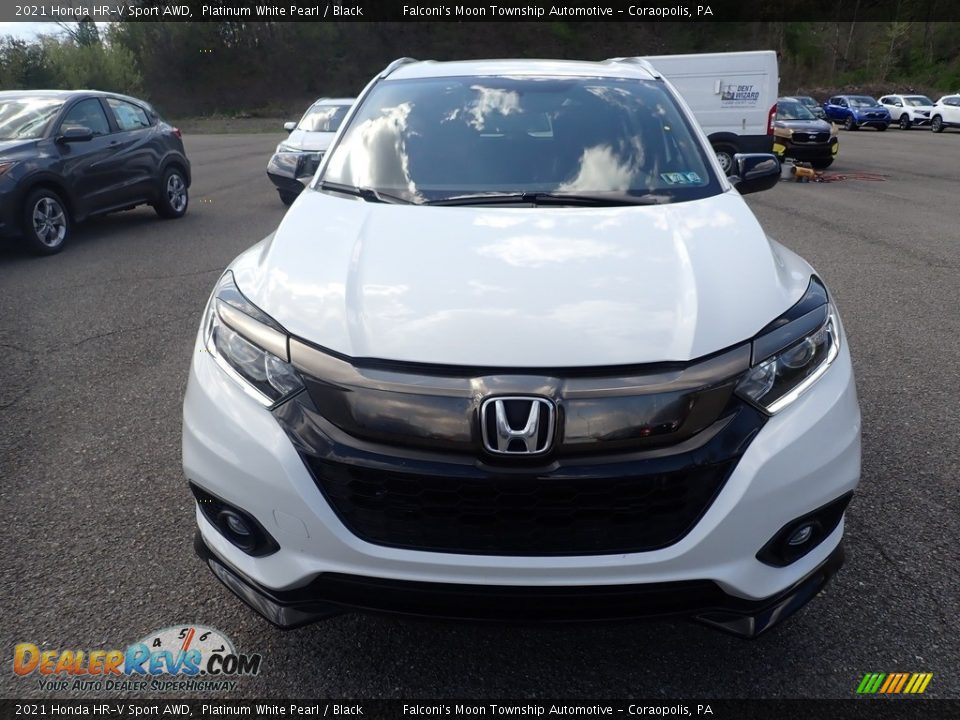 2021 Honda HR-V Sport AWD Platinum White Pearl / Black Photo #6