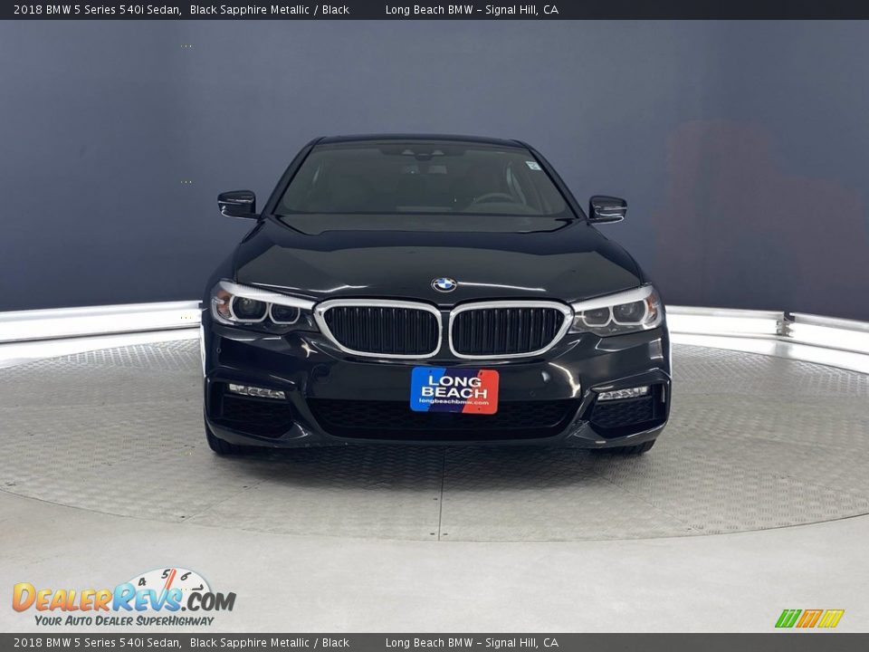 2018 BMW 5 Series 540i Sedan Black Sapphire Metallic / Black Photo #2