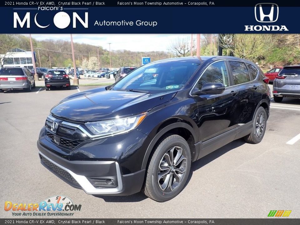 2021 Honda CR-V EX AWD Crystal Black Pearl / Black Photo #1